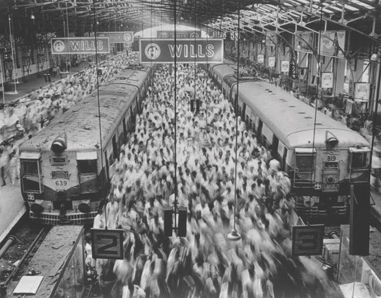 Church Gate Station Western Railroad Line Bombay India by Sebastiao Salgado contemporary artwork Photography