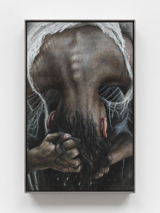Through Your Wet Hair by Klara Hosnedlova contemporary artwork Mixed Media
