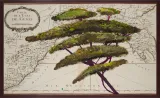 Portrait of Italy Through Its Trees Painting on Map VI by Julian Schnabel contemporary artwork print works on paper