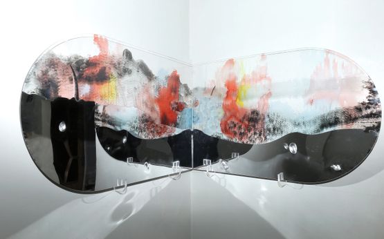 Tumpuk Lapis Tampak Isi Duality by Fika Ria Santika contemporary artwork Painting