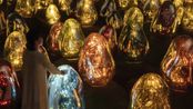 Resonating Microcosms - Solidified Light Color Sunrise and Sunset by teamLab contemporary artwork Sculpture