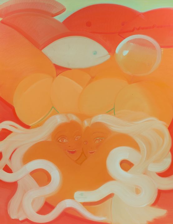 Underwater Fart by Sofia Mitsola contemporary artwork Painting