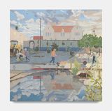 Ambling Along the Tropic of Orange by Adam De Boer contemporary artwork painting works on paper