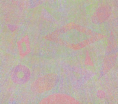 Howardena Pindells Spray Dot Paintings at Victoria Miro