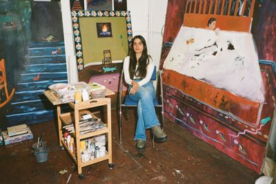 Noorain Inam in the Studio