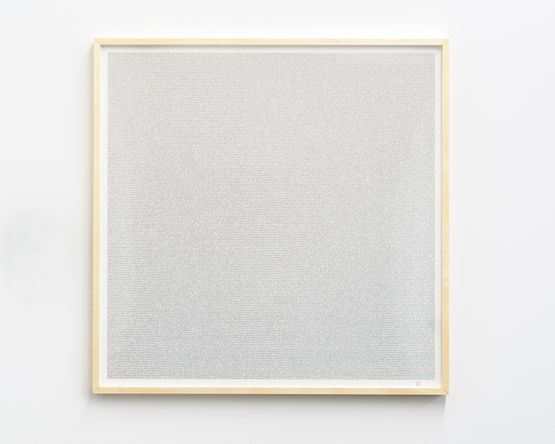Innumerable Counts Square - handwritten font by Tatsuo Miyajima contemporary artwork Works on Paper