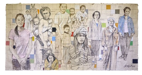 I Baguio by Benedicto Cabrera contemporary artwork Painting