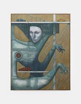 Aeolian harp suspension by Justin Fitzpatrick contemporary artwork painting