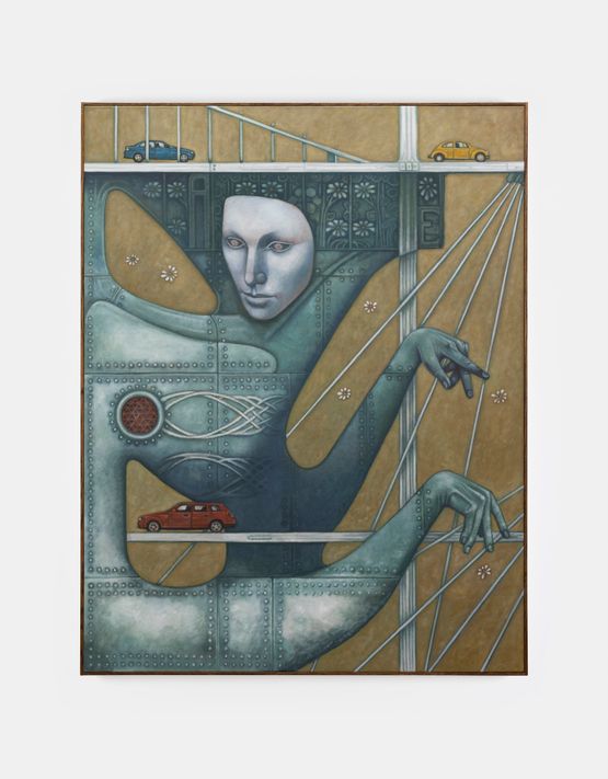Aeolian harp suspension by Justin Fitzpatrick contemporary artwork Painting