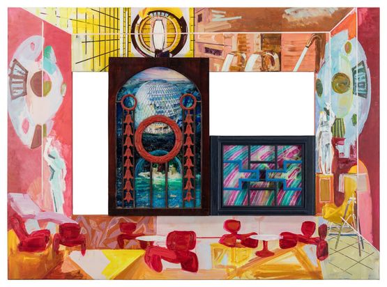 A Spa Odyssey by Li Qing contemporary artwork Painting