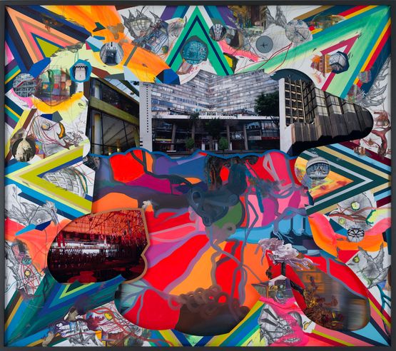 Mexico-Non Stop from here by Franz Ackermann contemporary artwork Mixed Media