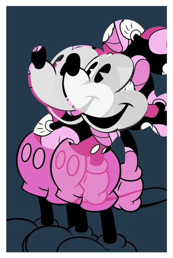 Pink Double by Jerkface contemporary artwork Print