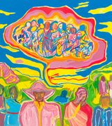 Dreaming  A Nation by Chemu NgOk contemporary artwork painting