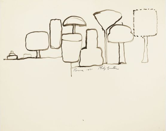 Rome by Philip Guston contemporary artwork Painting