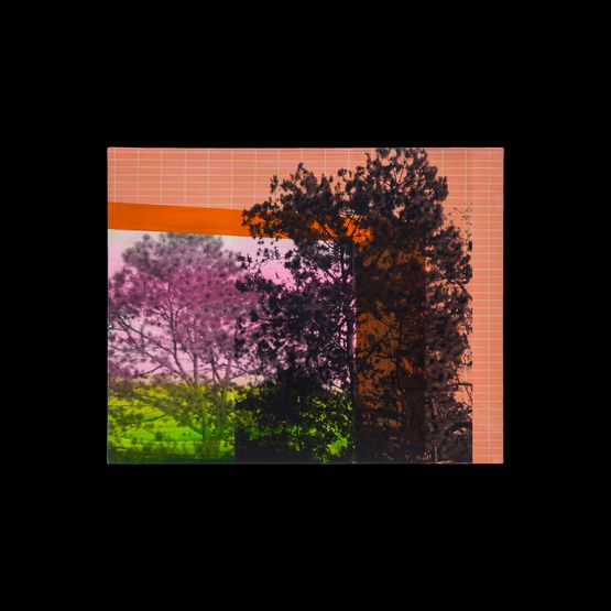 A Brick Wall in Between The Trees by Zean Cabangis contemporary artwork Painting