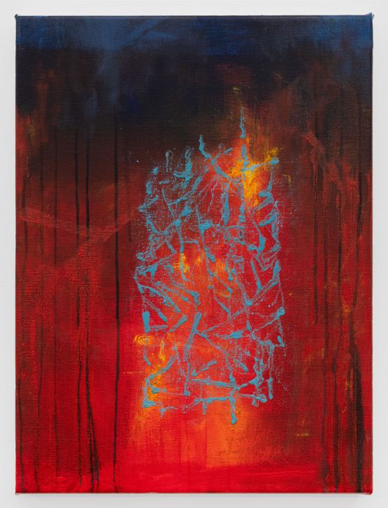 Untitled Trap Study Red by Jon Cattapan contemporary artwork Painting