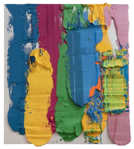 Splashed Rainbow Left by Zhu Jinshi contemporary artwork Painting