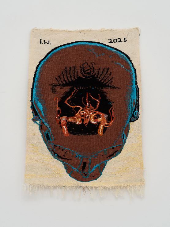 Gehirn by Ingrid Wiener contemporary artwork Textile