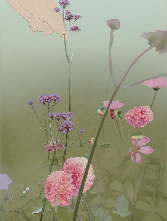 Pluck by Astrid Styma contemporary artwork Painting
