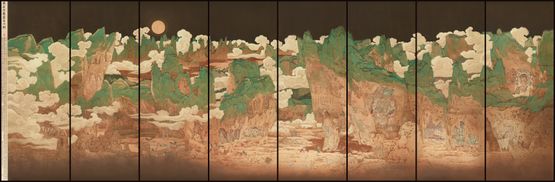 Wisdom Shore The Other Bank of Enlightenment  by Bian Kai contemporary artwork Textile
