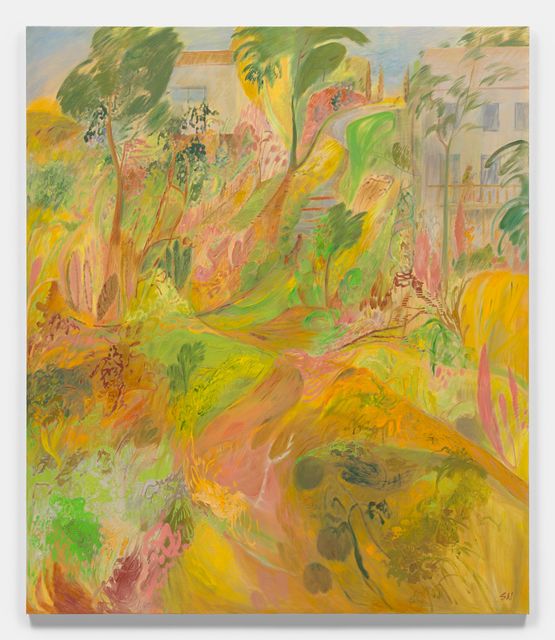Houses on the Hill by Soumya Netrabile contemporary artwork Painting