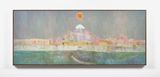 Mount Fuji backdrop for a puppet show by Andrew Cranston contemporary artwork painting