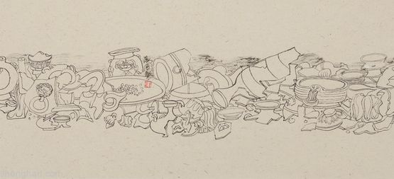 Utensils G by Tang Guo contemporary artwork Drawing