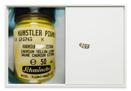 Markings from Cadmium Yellow Lemon Schmincke by Analia Saban contemporary artwork Print