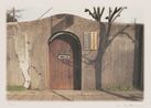 3 p.m. is the time when shadows cross border by Genpei Akasegawa contemporary artwork Print
