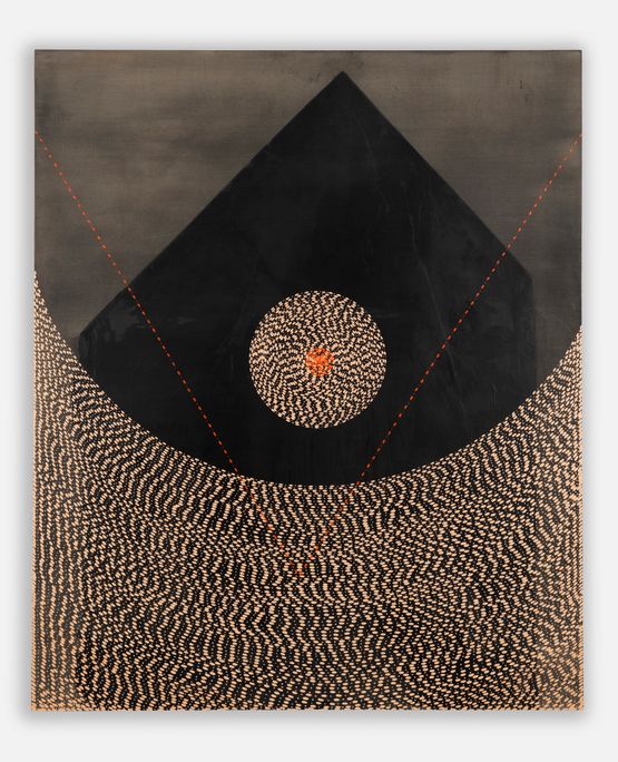 Boom boom on my TV by Radhika Khimji contemporary artwork Painting