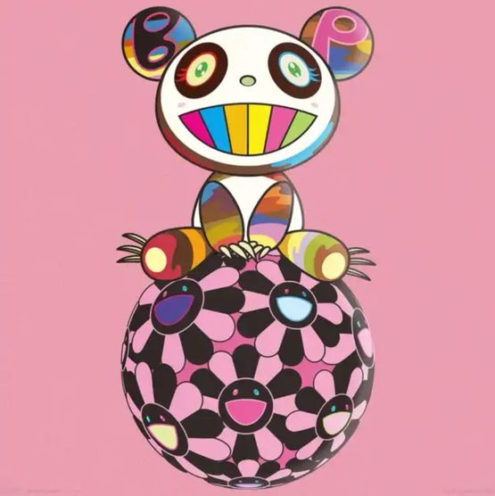 BLACKPINK Pandakashi Pink by Takashi Murakami contemporary artwork Print