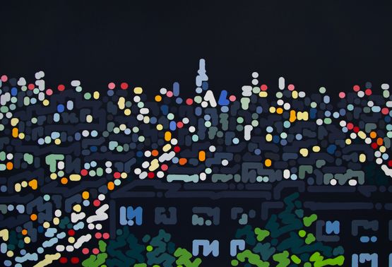 City Streams by Yoon Hyup contemporary artwork Painting