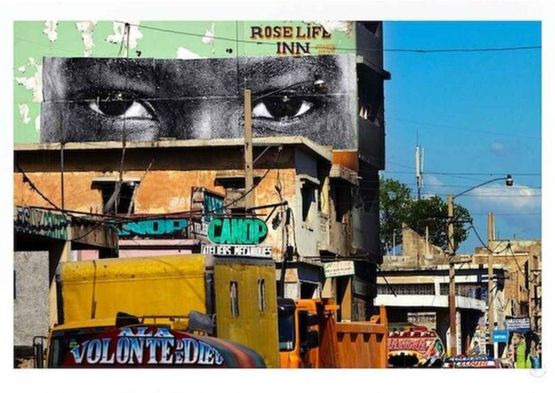 Inside Out Haiti by JR contemporary artwork Print