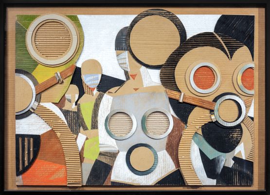March Mannequin Defectors II by Jann Haworth contemporary artwork Works on Paper