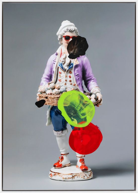 A rare figure of a FB manager   Tartuffe by Hanakam  Schuller contemporary artwork Print