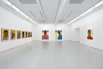 Contemporary art exhibition Collins Obijiaku Unexpected Sittings at Roberts Projects Los Angeles United States