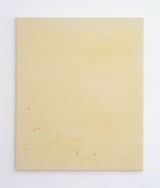 Endnote oblique pink yellow by Ian Kiaer contemporary artwork painting