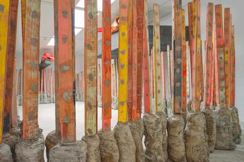 Contemporary art exhibition Phyllida Barlow Phyllida Barlow at Hauser  Wirth London United Kingdom