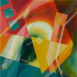 There will come a time when light will no longer reach us and the sky will go dark by Annamieke Engelbrecht contemporary artwork painting