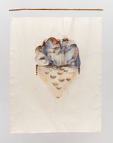 from the series chao de molho e imbigos by Josi contemporary artwork mixed media textile