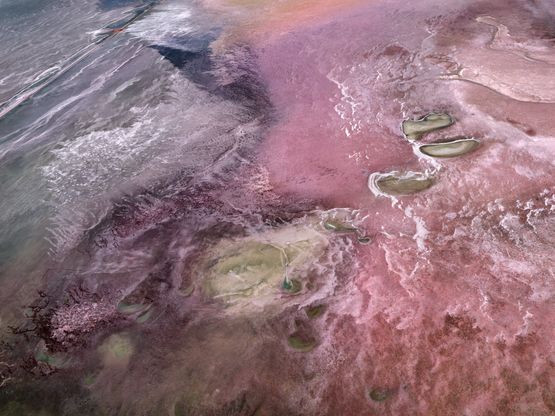 Salt Flats 2 Sua Pan Botswana by Edward Burtynsky contemporary artwork Photography