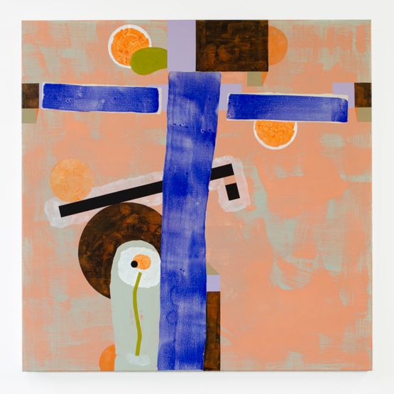 Walking back to happiness by Denys Watkins contemporary artwork Painting