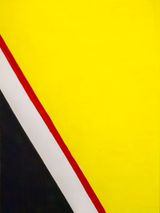 Yellow Red White Black by Choy Weng Yang contemporary artwork painting