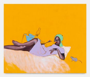 Self loathing in 100 percent humidity by Cassi Namoda contemporary artwork painting