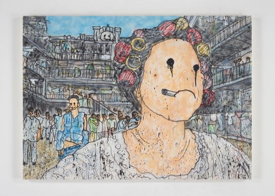 Untitled inspired by Stephen Chow by MADSAKI contemporary artwork Painting