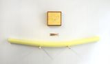 Portrait of Yellow Pool Noodle Just Wonderful by Elisabeth Pointon contemporary artwork painting works on paper sculpture