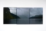 27. 6. 2014 - 1. 7. 2014. Nine Fathoms Passage 8c9c10c. Tamatea-Dusky Sound After William Hodges Waterfall in Dusky Sound with Maori Canoe 1775-7. Detail by Mark Adams contemporary artwork photography