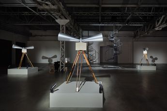 Contemporary art exhibition Yuko Mohri Entanglements at Pirelli HangarBicocca Milan Italy