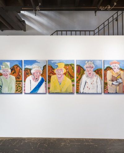 Vincent Namatjira Features Alongside Iwantja Arts Members in New York
