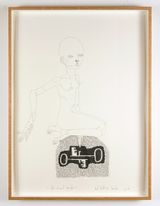 like normal people by Del Kathryn Barton contemporary artwork drawing